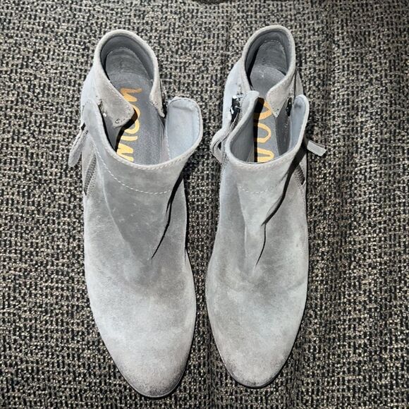 ✨ NWOT✨Sam Edelman Packer Gray Suede Ankle Boot✨ - Picture 4 of 7